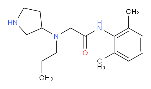 N-(2,6-dimethylphenyl)-2-(propyl(pyrrolidin-3-yl)amino)acetamide
