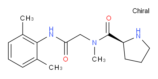 (S)-N-(2-((2,6-dimethylphenyl)amino)-2-oxoethyl)-N-methylpyrrolidine-2-carboxamide