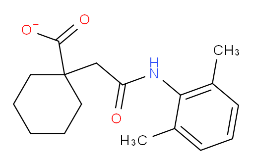 1-(2-((2,6-dimethylphenyl)amino)-2-oxoethyl)cyclohexanecarboxylate