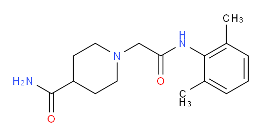 1-(2-((2,6-dimethylphenyl)amino)-2-oxoethyl)piperidine-4-carboxamide