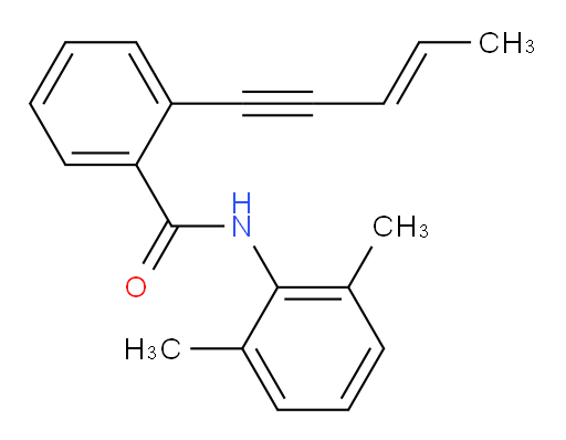 (E)-N-(2,6-dimethylphenyl)-2-(pent-3-en-1-yn-1-yl)benzamide
