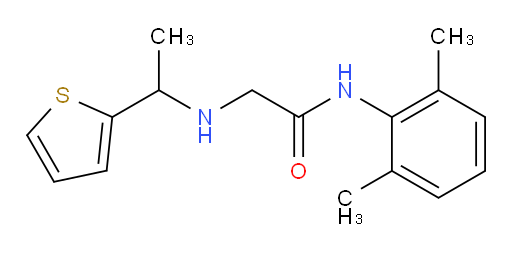 N-(2,6-dimethylphenyl)-2-((1-(thiophen-2-yl)ethyl)amino)acetamide