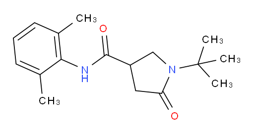 1-(tert-butyl)-N-(2,6-dimethylphenyl)-5-oxopyrrolidine-3-carboxamide