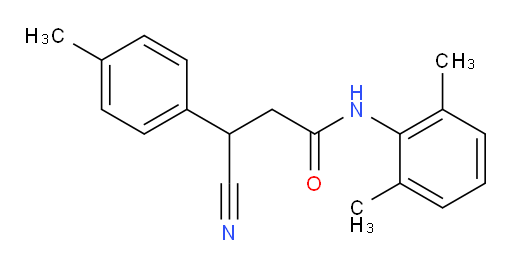 3-cyano-N-(2,6-dimethylphenyl)-3-(p-tolyl)propanamide