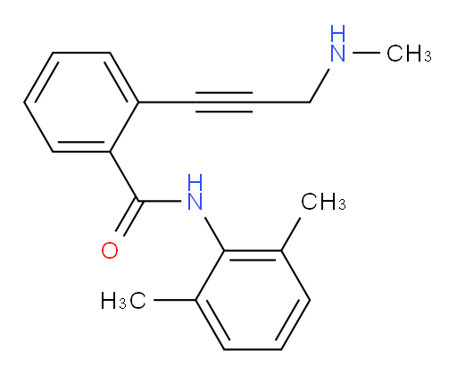 N-(2,6-dimethylphenyl)-2-(3-(methylamino)prop-1-yn-1-yl)benzamide