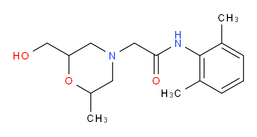 N-(2,6-dimethylphenyl)-2-(2-(hydroxymethyl)-6-methylmorpholino)acetamide