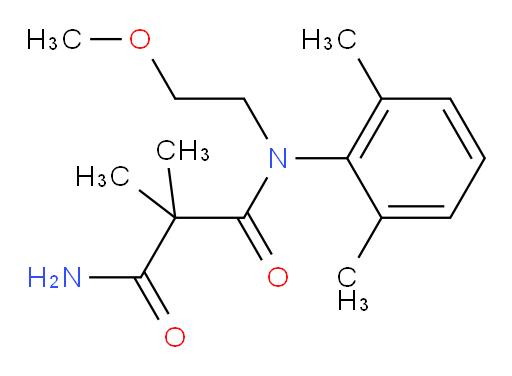 N1-(2,6-dimethylphenyl)-N1-(2-methoxyethyl)-2,2-dimethylmalonamide