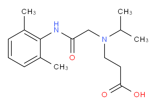 3-((2-((2,6-dimethylphenyl)amino)-2-oxoethyl)(isopropyl)amino)propanoic acid