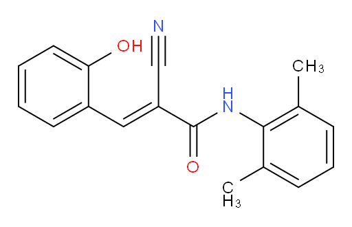 (E)-2-cyano-N-(2,6-dimethylphenyl)-3-(2-hydroxyphenyl)acrylamide