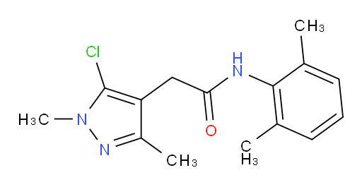 2-(5-chloro-1,3-dimethyl-1H-pyrazol-4-yl)-N-(2,6-dimethylphenyl)acetamide