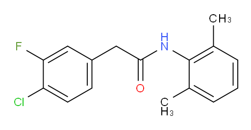 2-(4-chloro-3-fluorophenyl)-N-(2,6-dimethylphenyl)acetamide