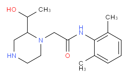 N-(2,6-dimethylphenyl)-2-(2-(1-hydroxyethyl)piperazin-1-yl)acetamide