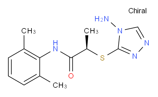 (R)-2-((4-amino-4H-1,2,4-triazol-3-yl)thio)-N-(2,6-dimethylphenyl)propanamide