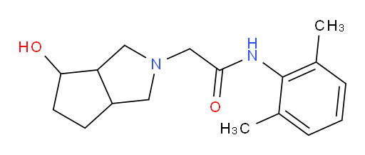 N-(2,6-dimethylphenyl)-2-(4-hydroxyhexahydrocyclopenta[c]pyrrol-2(1H)-yl)acetamide
