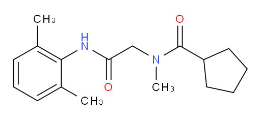 N-(2-((2,6-dimethylphenyl)amino)-2-oxoethyl)-N-methylcyclopentanecarboxamide