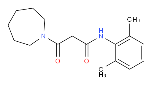 3-(azepan-1-yl)-N-(2,6-dimethylphenyl)-3-oxopropanamide