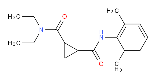 N1-(2,6-dimethylphenyl)-N2,N2-diethylcyclopropane-1,2-dicarboxamide