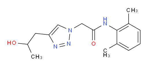 N-(2,6-dimethylphenyl)-2-(4-(2-hydroxypropyl)-1H-1,2,3-triazol-1-yl)acetamide