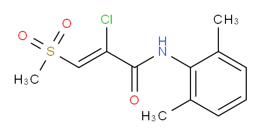 (Z)-2-chloro-N-(2,6-dimethylphenyl)-3-(methylsulfonyl)acrylamide