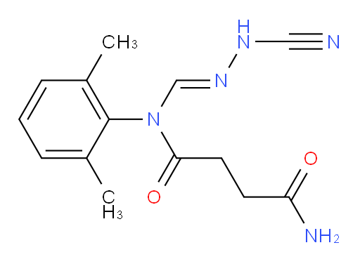 (E)-N1-((2-cyanohydrazono)methyl)-N1-(2,6-dimethylphenyl)succinamide