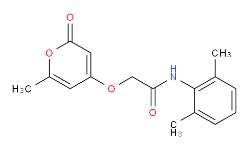 N-(2,6-dimethylphenyl)-2-((6-methyl-2-oxo-2H-pyran-4-yl)oxy)acetamide
