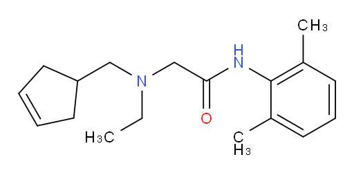 2-((cyclopent-3-en-1-ylmethyl)(ethyl)amino)-N-(2,6-dimethylphenyl)acetamide