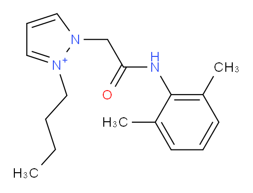 2-butyl-1-(2-((2,6-dimethylphenyl)amino)-2-oxoethyl)-1H-pyrazol-2-ium