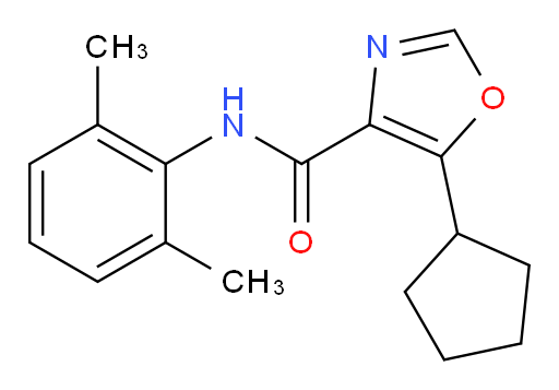 5-cyclopentyl-N-(2,6-dimethylphenyl)oxazole-4-carboxamide