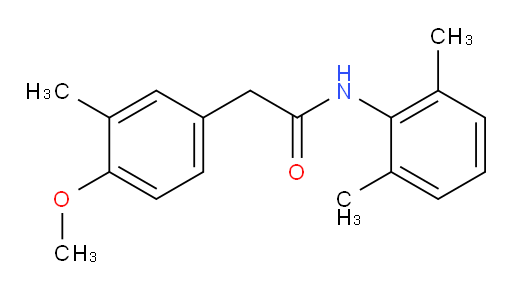 N-(2,6-dimethylphenyl)-2-(4-methoxy-3-methylphenyl)acetamide