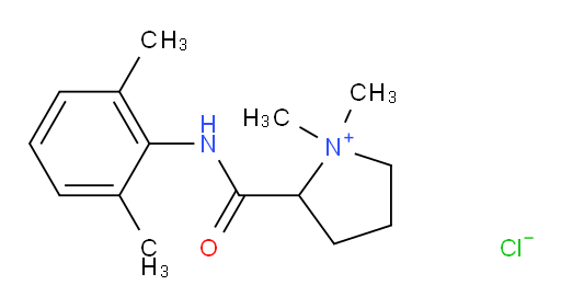 2-((2,6-dimethylphenyl)carbamoyl)-1,1-dimethylpyrrolidin-1-ium chloride