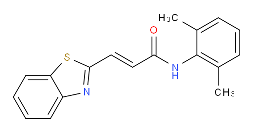 (E)-3-(benzo[d]thiazol-2-yl)-N-(2,6-dimethylphenyl)acrylamide