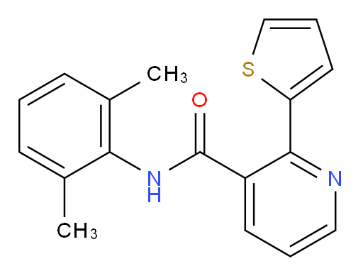 N-(2,6-dimethylphenyl)-2-(thiophen-2-yl)nicotinamide