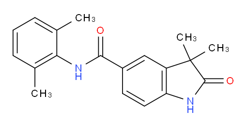 N-(2,6-dimethylphenyl)-3,3-dimethyl-2-oxoindoline-5-carboxamide