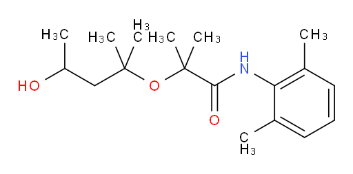 N-(2,6-dimethylphenyl)-2-((4-hydroxy-2-methylpentan-2-yl)oxy)-2-methylpropanamide