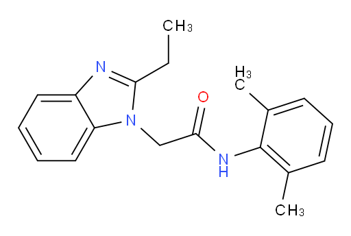 N-(2,6-dimethylphenyl)-2-(2-ethyl-1H-benzo[d]imidazol-1-yl)acetamide