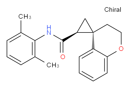 (1'R,2'S)-N-(2,6-dimethylphenyl)spiro[chroman-4,1'-cyclopropane]-2'-carboxamide