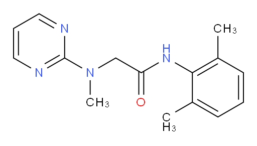 N-(2,6-dimethylphenyl)-2-(methyl(pyrimidin-2-yl)amino)acetamide