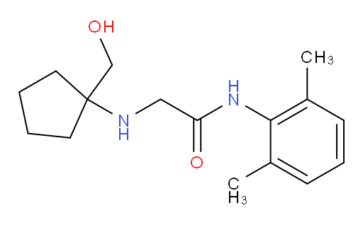 N-(2,6-dimethylphenyl)-2-((1-(hydroxymethyl)cyclopentyl)amino)acetamide