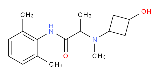 N-(2,6-dimethylphenyl)-2-((3-hydroxycyclobutyl)(methyl)amino)propanamide