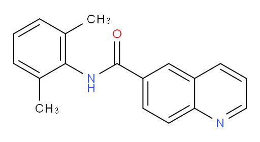 N-(2,6-dimethylphenyl)quinoline-6-carboxamide