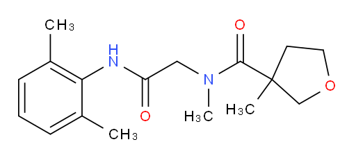 N-(2-((2,6-dimethylphenyl)amino)-2-oxoethyl)-N,3-dimethyltetrahydrofuran-3-carboxamide