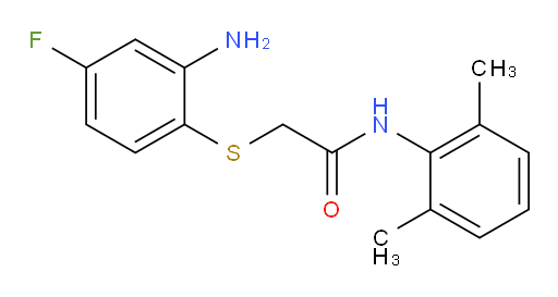 2-((2-amino-4-fluorophenyl)thio)-N-(2,6-dimethylphenyl)acetamide