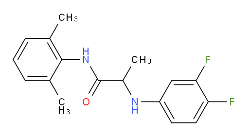 2-((3,4-difluorophenyl)amino)-N-(2,6-dimethylphenyl)propanamide