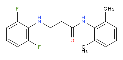 3-((2,6-difluorophenyl)amino)-N-(2,6-dimethylphenyl)propanamide