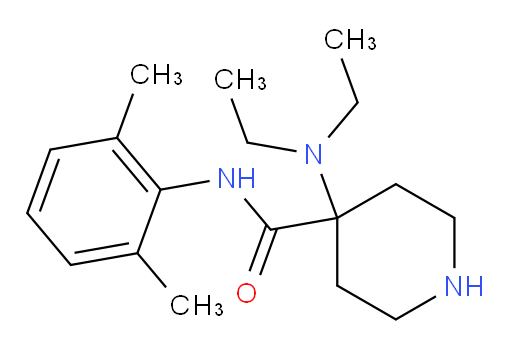 4-(diethylamino)-N-(2,6-dimethylphenyl)piperidine-4-carboxamide