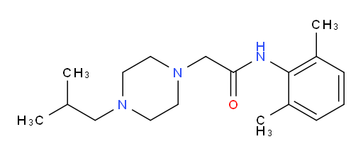 N-(2,6-dimethylphenyl)-2-(4-isobutylpiperazin-1-yl)acetamide