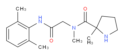 N-(2-((2,6-dimethylphenyl)amino)-2-oxoethyl)-N,2-dimethylpyrrolidine-2-carboxamide