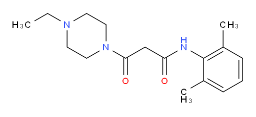 N-(2,6-dimethylphenyl)-3-(4-ethylpiperazin-1-yl)-3-oxopropanamide