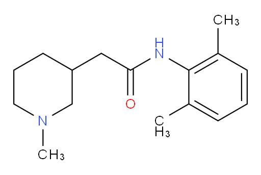 N-(2,6-dimethylphenyl)-2-(1-methylpiperidin-3-yl)acetamide