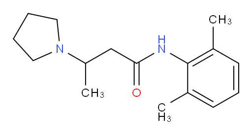 N-(2,6-dimethylphenyl)-3-(pyrrolidin-1-yl)butanamide